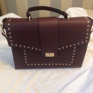 Burgundy laptop bag